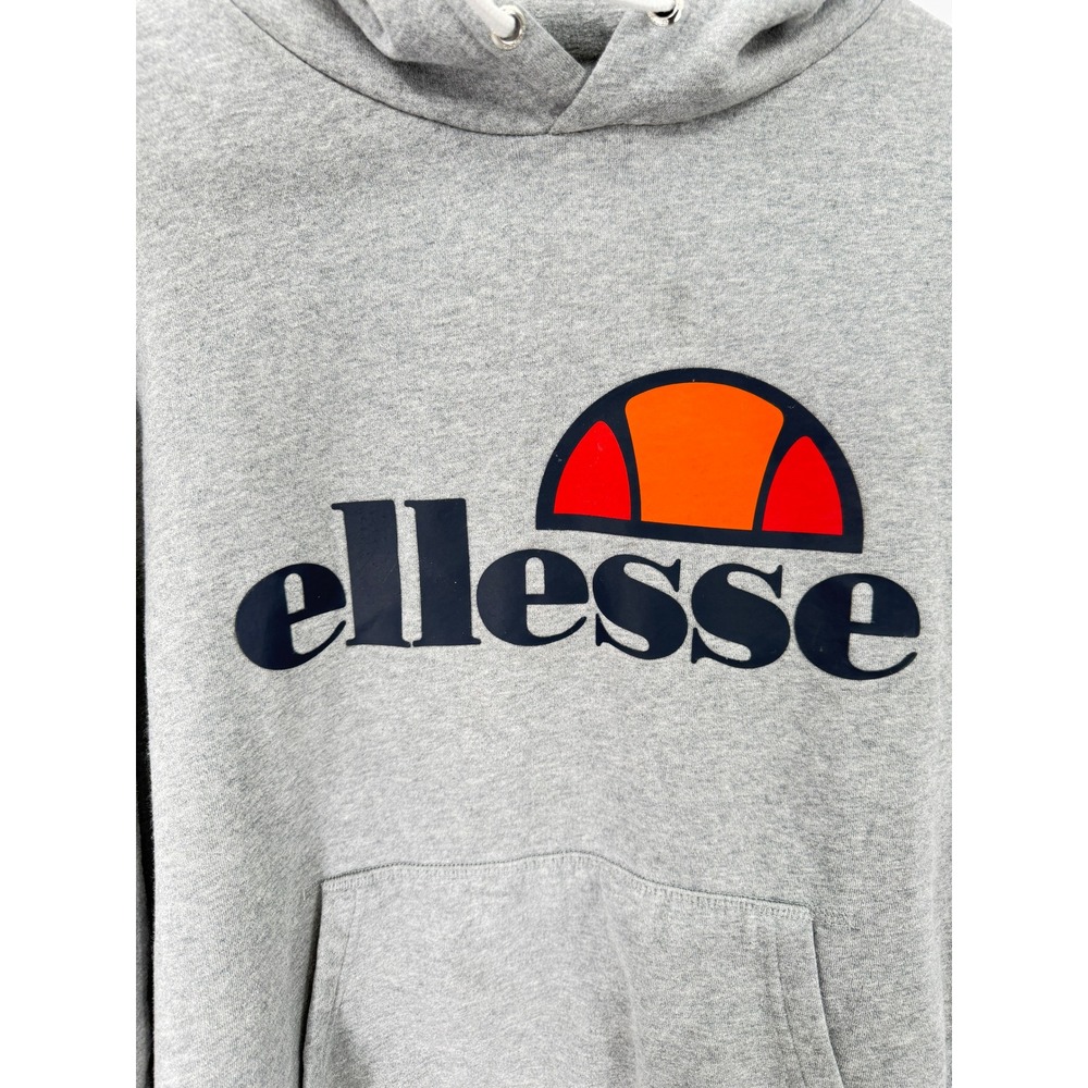 Ellesse Hoodie Mens XXL Gray Gottero Logo Pullover Sweatshirt SHS01150 - Picture 3 of 10